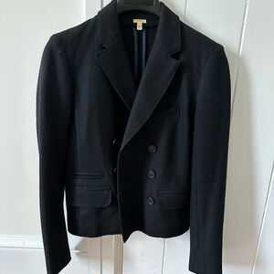 J.Crew 100% wool Cropped Pea Coat Jacket XS 0 Petite